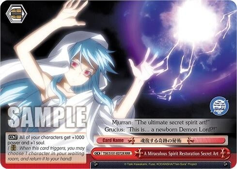 Image for A Miraculous Spirit Restoration Secret Art (RRR) (That Time I Got Reincarnated as a Slime Vol.3) (TSK/S101-E072R RRR) - Weiss Schwarz