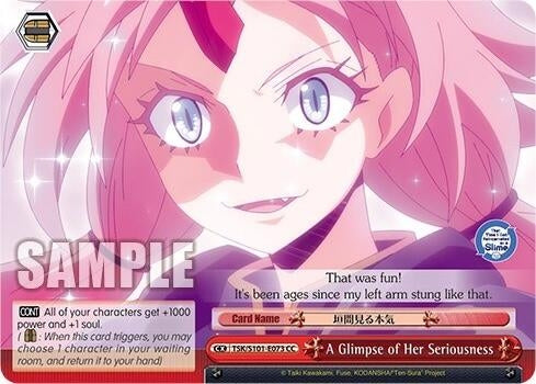 Image for A Glimpse of Her Seriousness (That Time I Got Reincarnated as a Slime Vol.3) (TSK/S101-E073 CC) - Weiss Schwarz