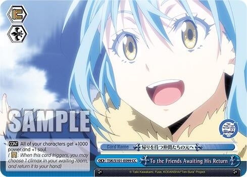 Image for To the Friends Awaiting His Return (That Time I Got Reincarnated as a Slime Vol.3) (TSK/S101-E099 CC) - Weiss Schwarz