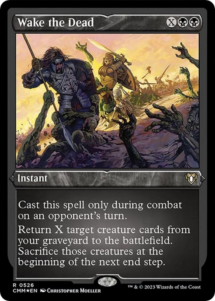 Image for Wake the Dead (Foil Etched) (Commander Masters) (526) - Magic: The Gathering