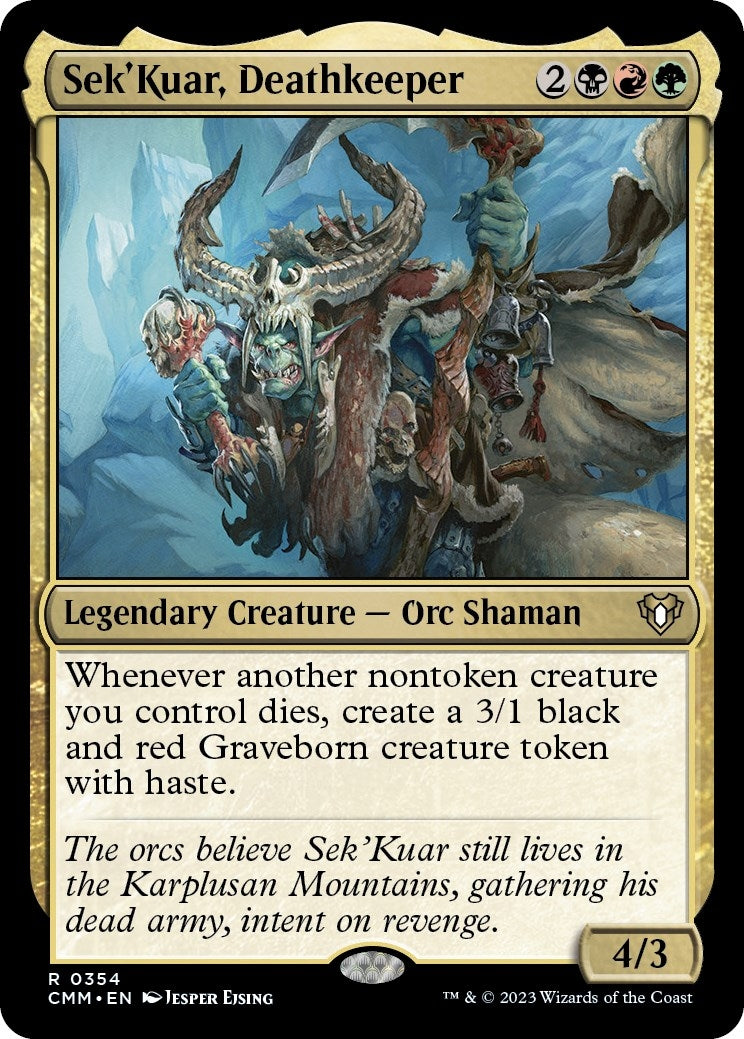 Image for Sek'Kuar, Deathkeeper (Commander Masters) (354) - Magic: The Gathering