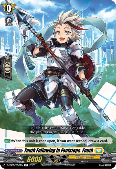 Image for Youth Following in Footsteps, Youth (D-SS05: Festival Booster 2023) (D-SS05/050EN) - Cardfight Vanguard