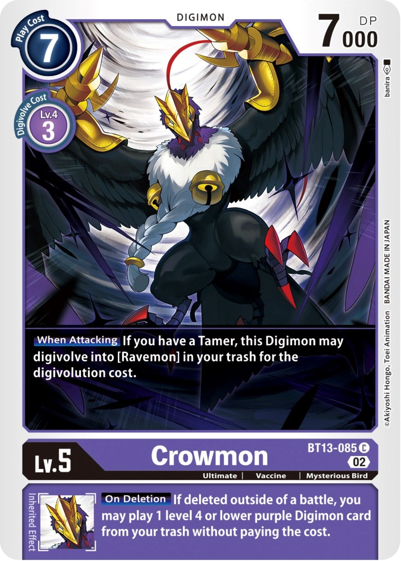 Image for Crowmon (BT13) (13085)