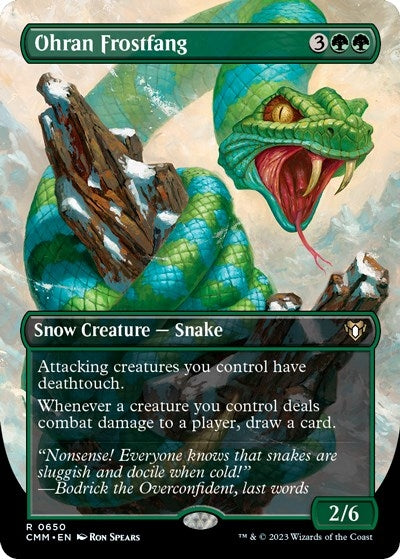Image for Ohran Frostfang (Borderless) (Commander Masters) (650) - Magic: The Gathering