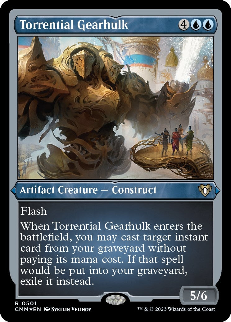 Image for Torrential Gearhulk (Foil Etched) (Commander Masters) (501) - Magic: The Gathering