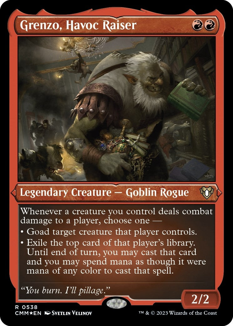 Image for Grenzo, Havoc Raiser (Foil Etched) (Commander Masters) (538) - Magic: The Gathering