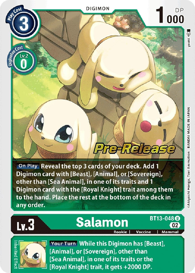 Image for Salamon (BT13_PR) (BT13-048 U) - Digimon Card Game