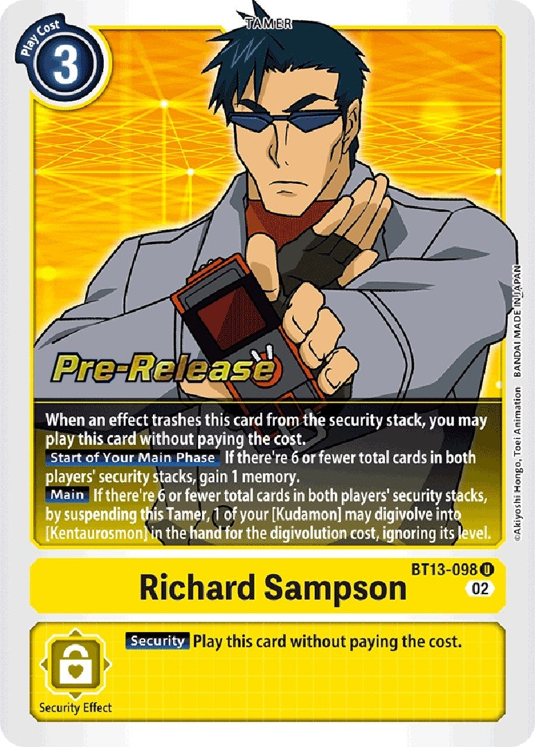 Image for Richard Sampson (BT13_PR) (BT13-098 U) - Digimon Card Game