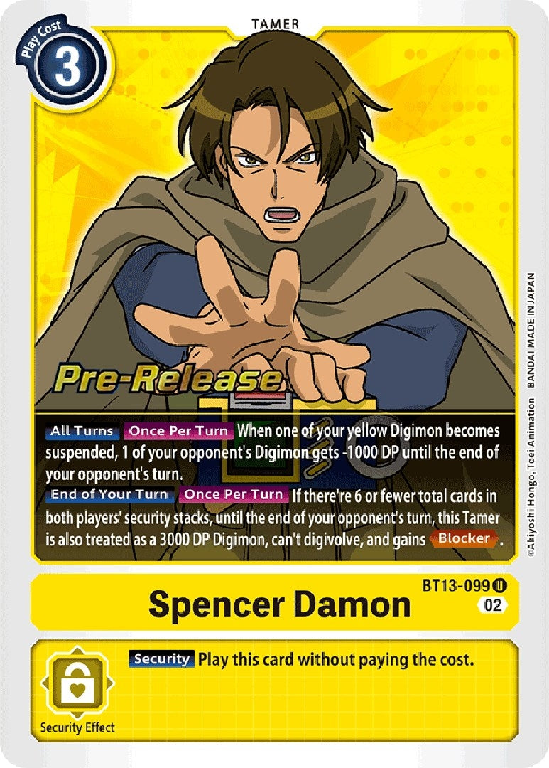 Image for Spencer Damon (BT13_PR) (BT13-099 U) - Digimon Card Game
