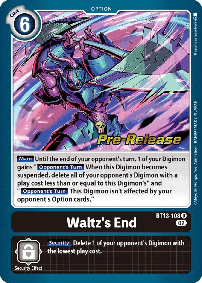 Image for Waltz's End (BT13_PR) (BT13-108 U) - Digimon Card Game