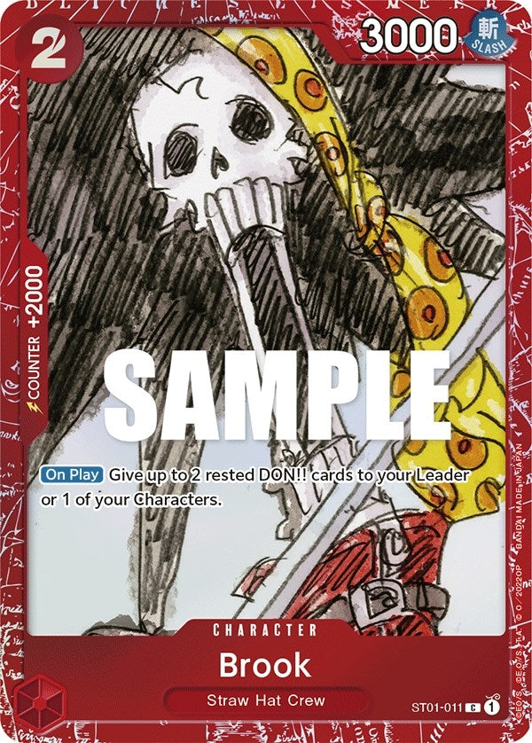 Image for Brook (Premium Card Collection -ONE PIECE FILM RED Edition-) (One Piece Promotion Cards) (ST01-011) - One Piece Card Game