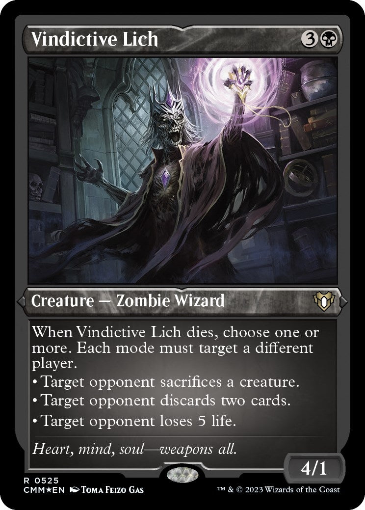 Image for Vindictive Lich (Foil Etched) (Commander Masters) (525) - Magic: The Gathering