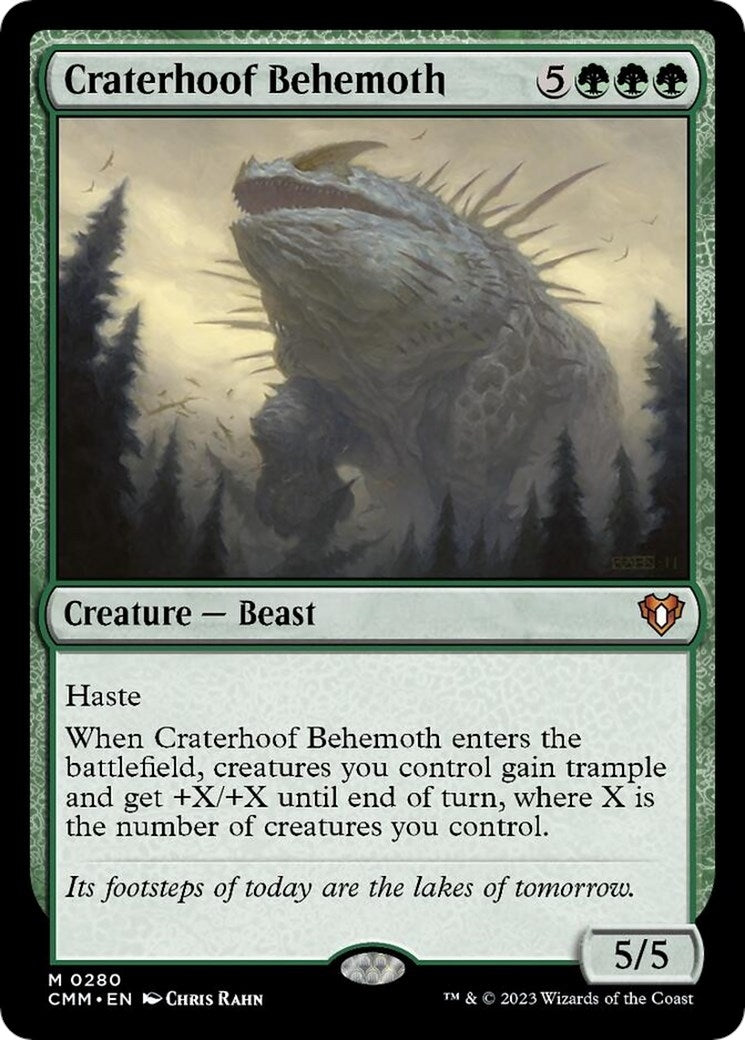 Image for Craterhoof Behemoth (Commander Masters) (280) - Magic: The Gathering