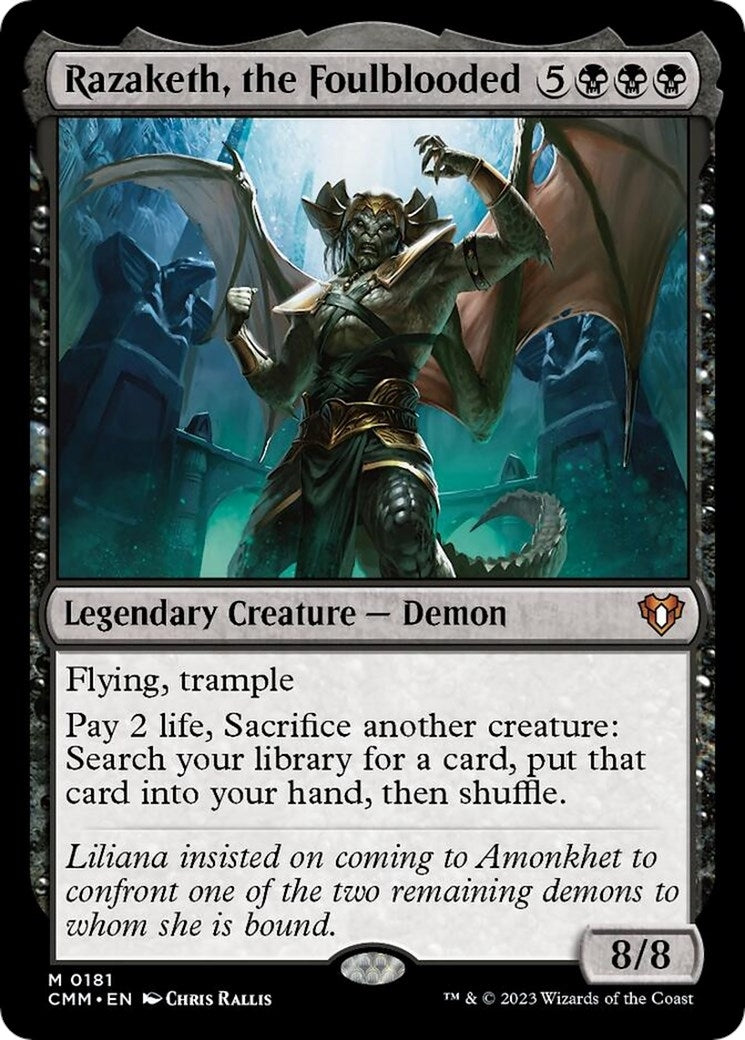 Image for Razaketh, the Foulblooded (Commander Masters) (181) - Magic: The Gathering
