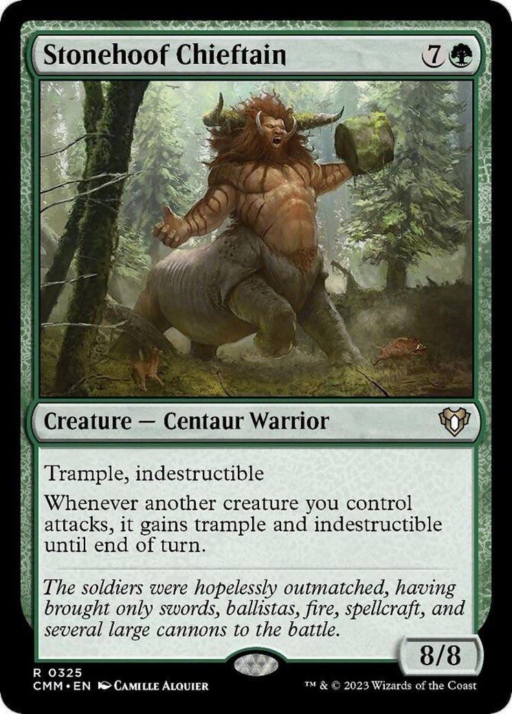 Image for Stonehoof Chieftain (Commander Masters) (325) - Magic: The Gathering