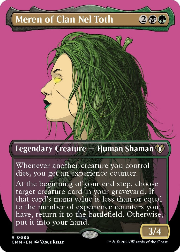 Image for Meren of Clan Nel Toth (Borderless) (Commander Masters) (685) - Magic: The Gathering