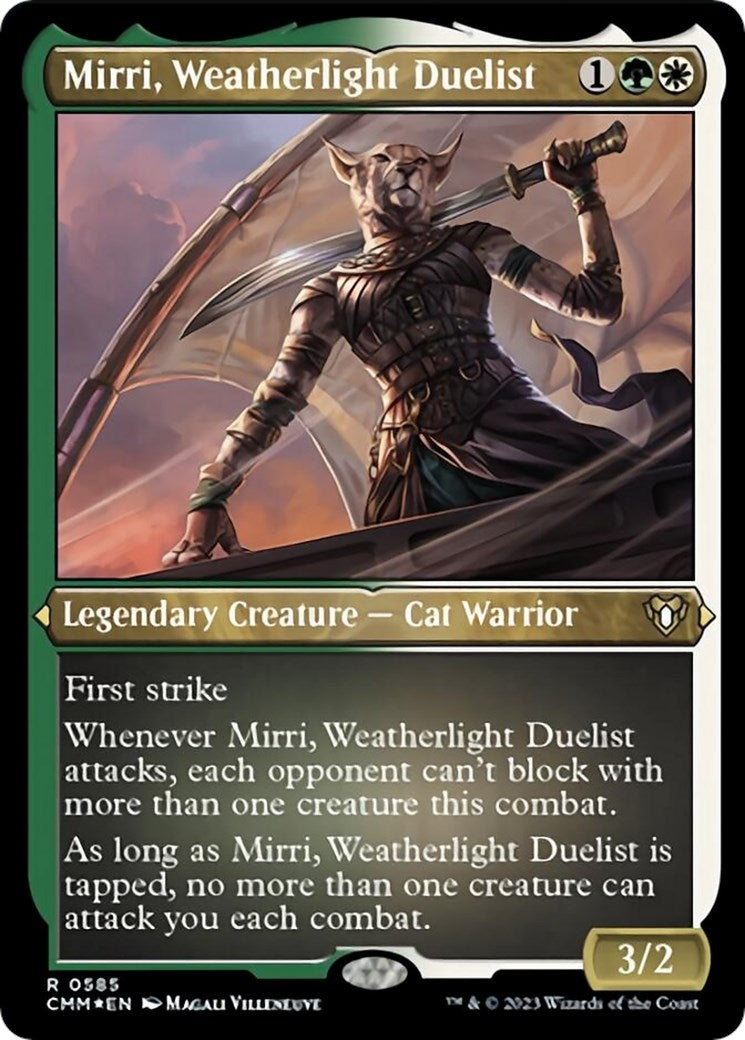 Image for Mirri, Weatherlight Duelist (Foil Etched) (Commander Masters) (585) - Magic: The Gathering