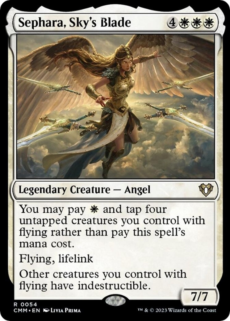Image for Sephara, Sky's Blade (Commander Masters) (54) - Magic: The Gathering