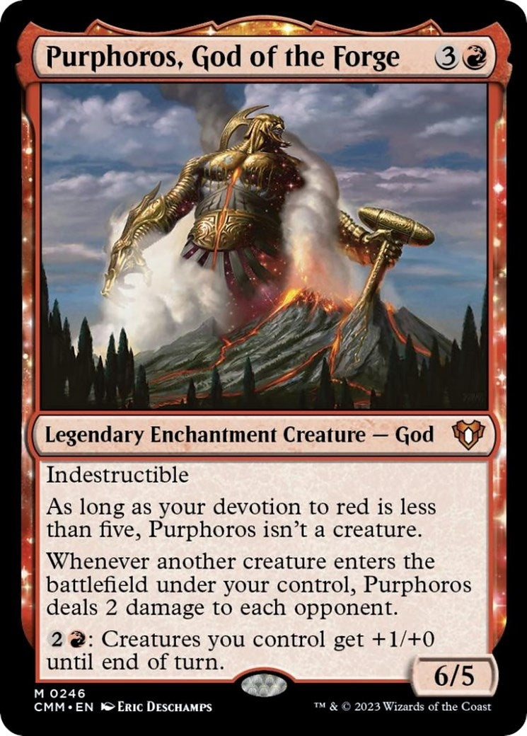 Image for Purphoros, God of the Forge (Commander Masters) (246) - Magic: The Gathering