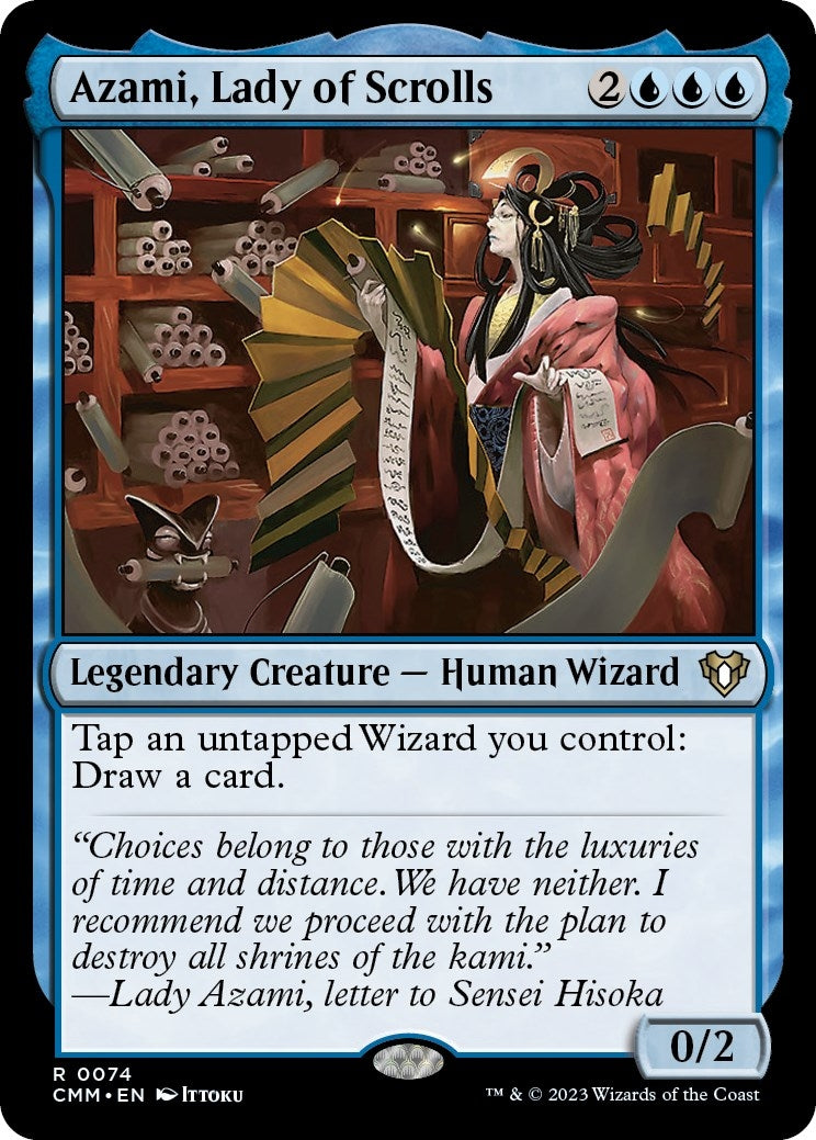 Image for Azami, Lady of Scrolls (Commander Masters) (74) - Magic: The Gathering