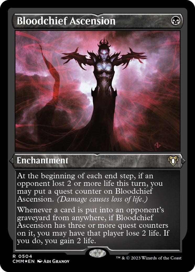 Image for Bloodchief Ascension (Foil Etched) (Commander Masters) (504) - Magic: The Gathering