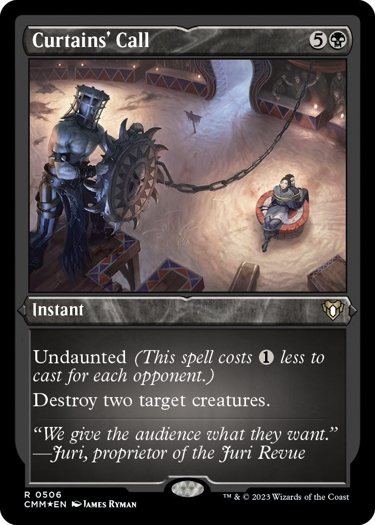 Image for Curtains' Call (Foil Etched) (Commander Masters) (506) - Magic: The Gathering
