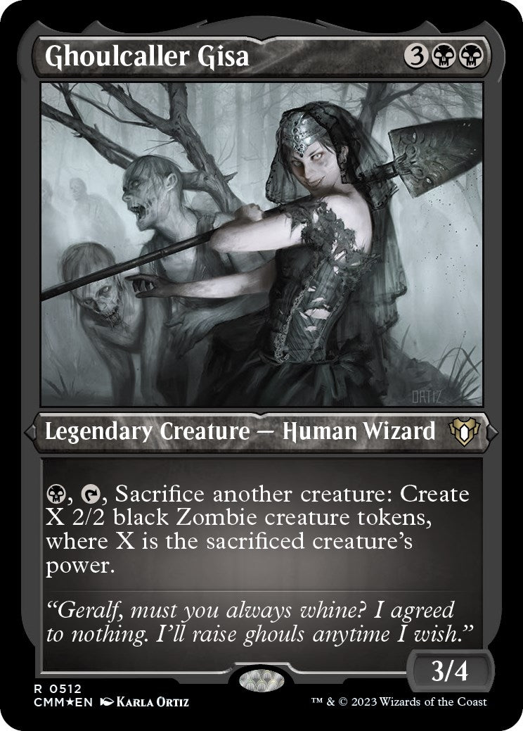 Image for Ghoulcaller Gisa (Foil Etched) (Commander Masters) (512) - Magic: The Gathering