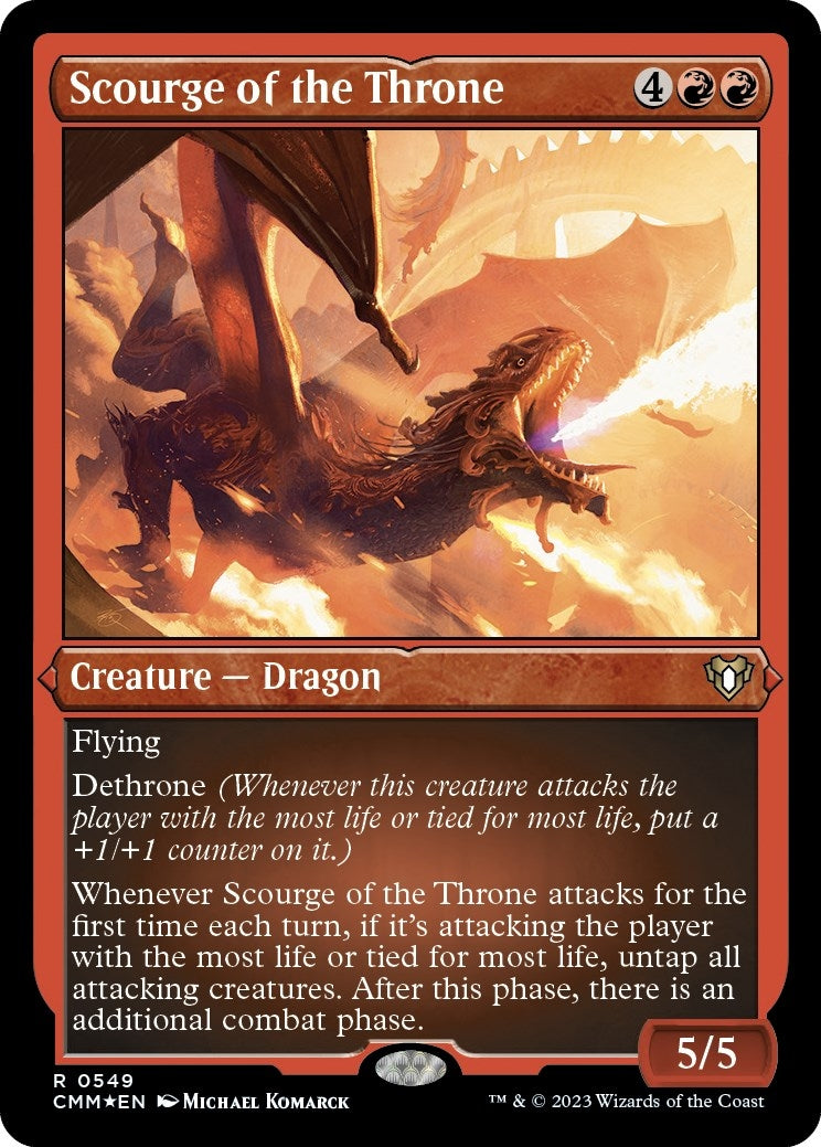 Image for Scourge of the Throne (Foil Etched) (Commander Masters) (549) - Magic: The Gathering
