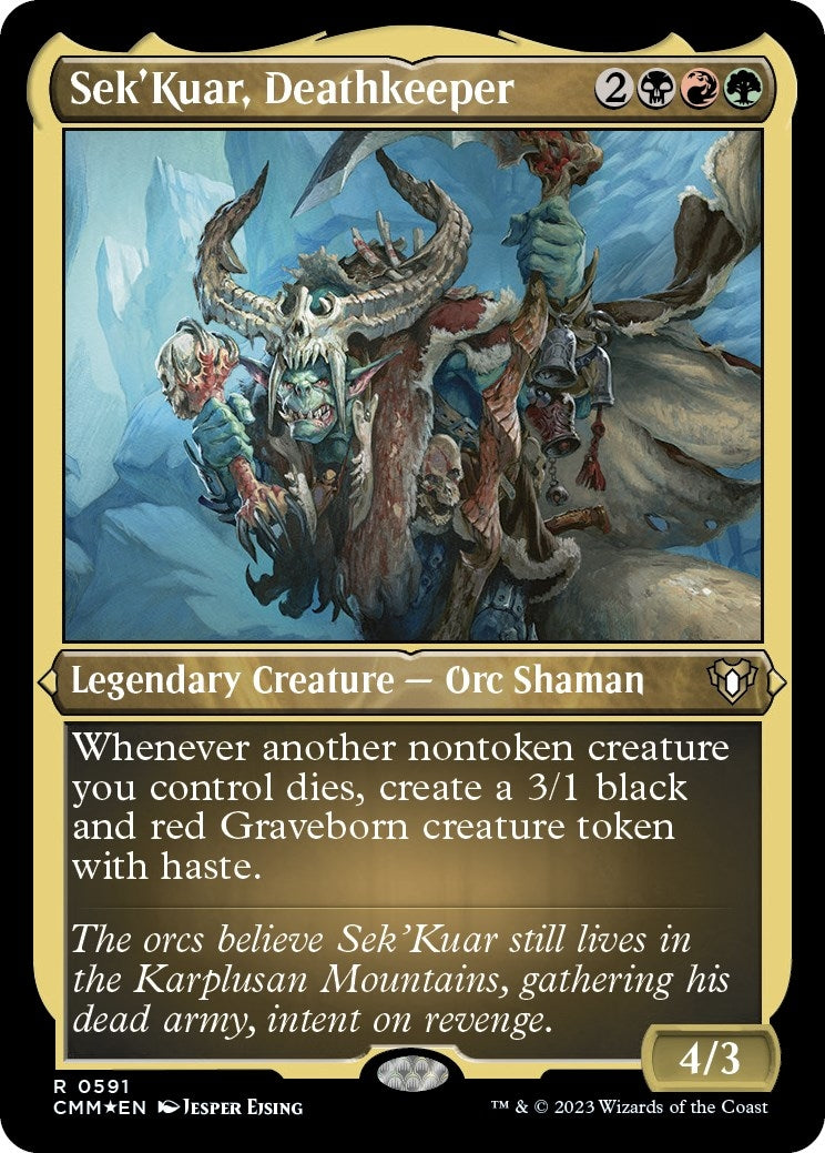 Image for Sek'Kuar, Deathkeeper (Foil Etched) (Commander Masters) (591) - Magic: The Gathering