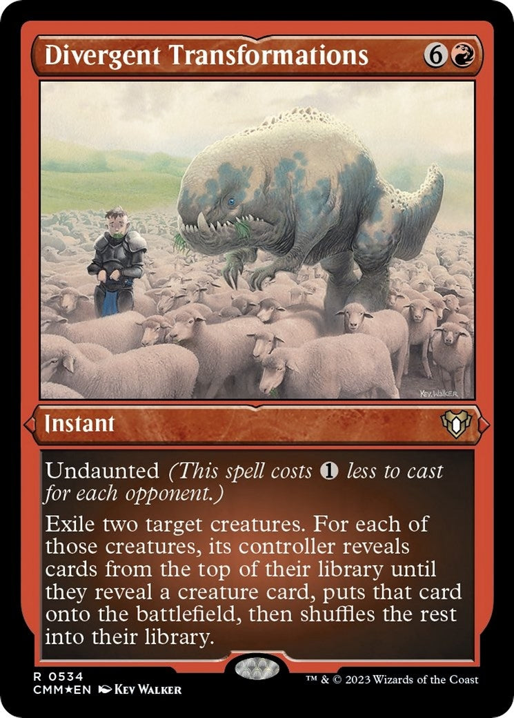 Image for Divergent Transformations (Foil Etched) (Commander Masters) (534) - Magic: The Gathering