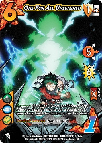 Image for One For All Unleashed (Provisional Store Championship 2023) (UniVersus: My Hero Academia Promo Cards) (MHA-PSC23 P 4/5) - UniVersus