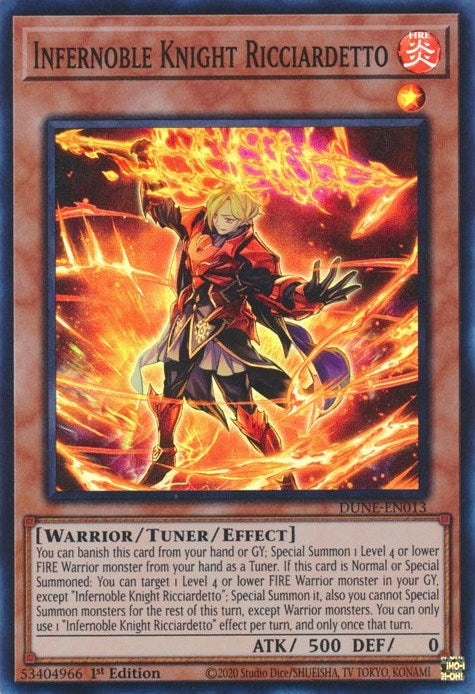 Image for Infernoble Knight Ricciardetto (Duelist Nexus) (DUNE-EN013) - YuGiOh
