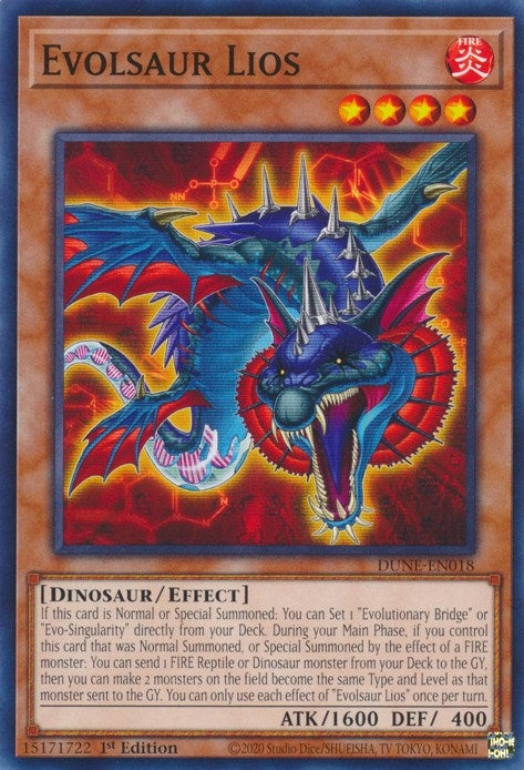 Image for Evolsaur Lios (Duelist Nexus) (DUNE-EN018) - YuGiOh
