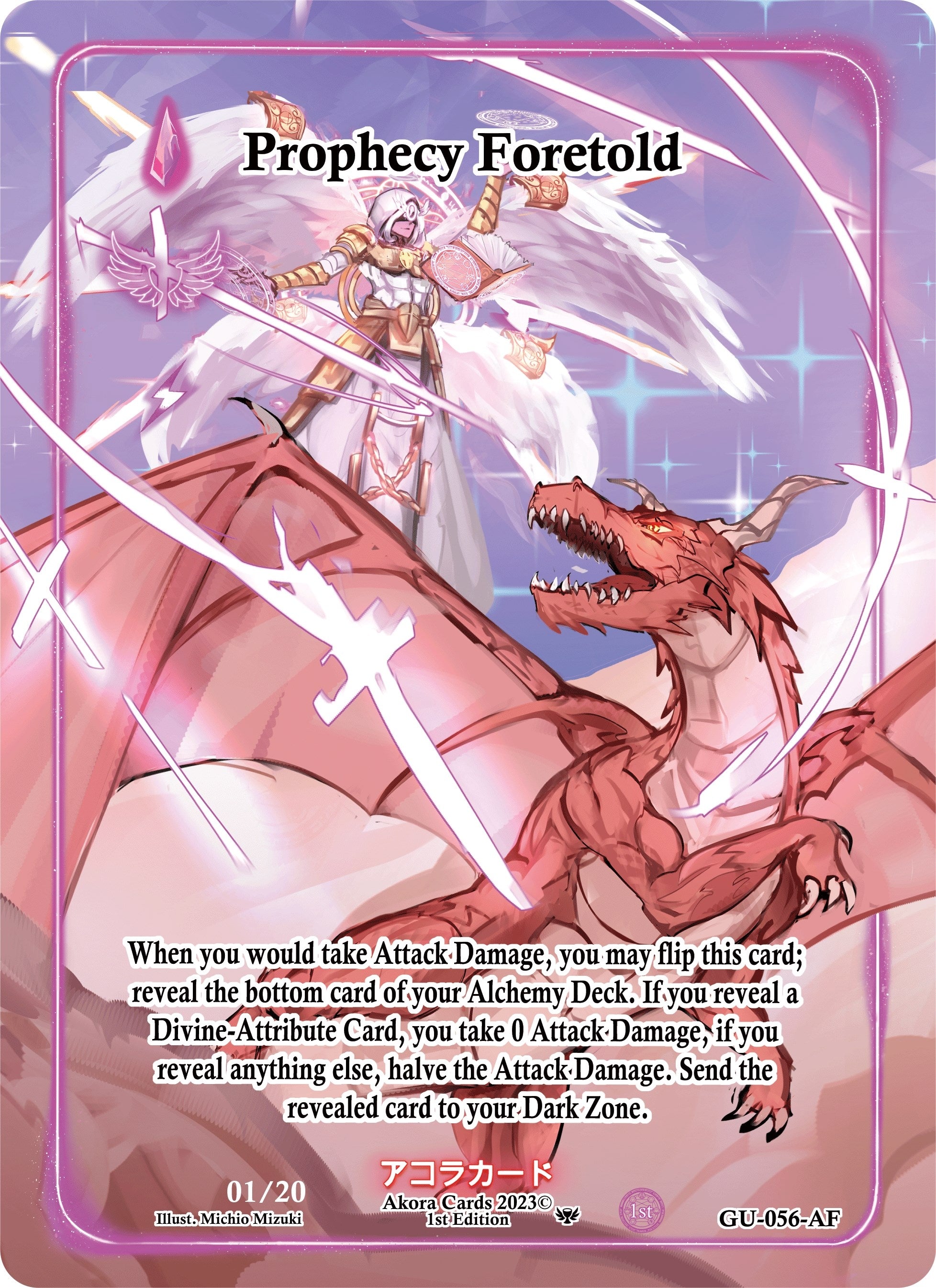 Image for Prophecy Foretold (Alternate Full Art) (Serial Numbered) (Grordhelm Uprising [1st Edition]) (GU-056-AF) - Akora TCG