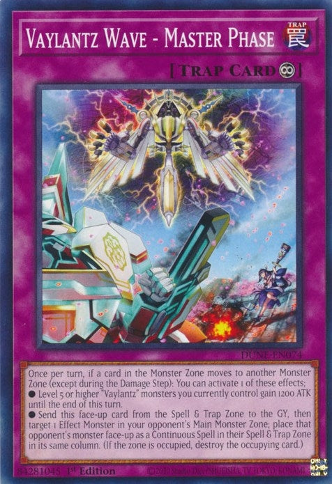 Image for Vaylantz Wave - Master Phase (Duelist Nexus) (DUNE-EN074) - YuGiOh