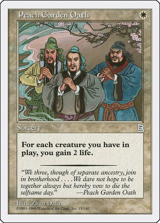 Image for Peach Garden Oath (Portal Three Kingdoms) (15) - Magic: The Gathering