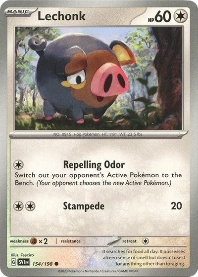 Image for Lechonk - 154/198 (Holo) (Deck Exclusives) (154/198) - Pokemon