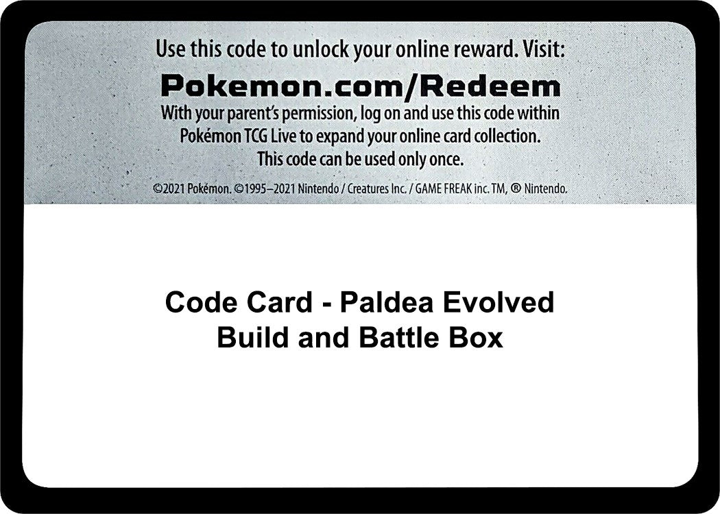 Image for Code Card - Paldea Evolved Build and Battle Box - Pokemon