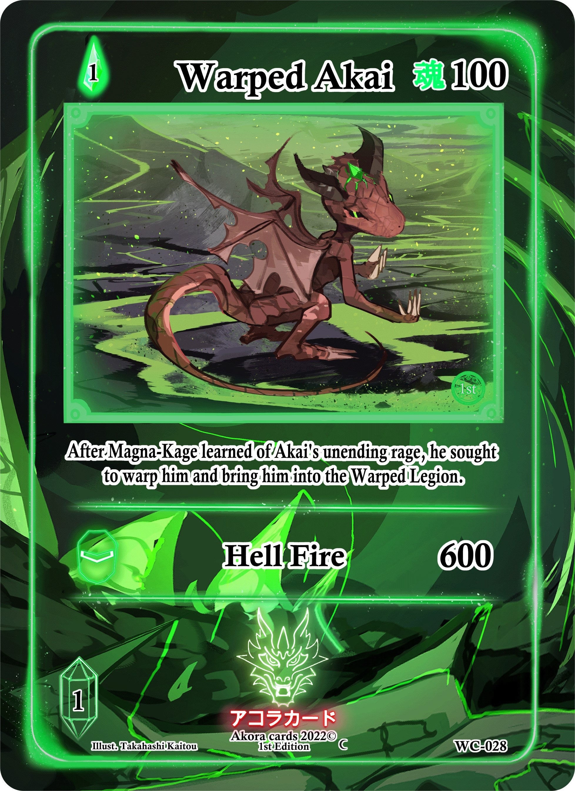 Image for Warped Akai (Warped Crusaders [1st Edition]) (WC-028) - Akora TCG