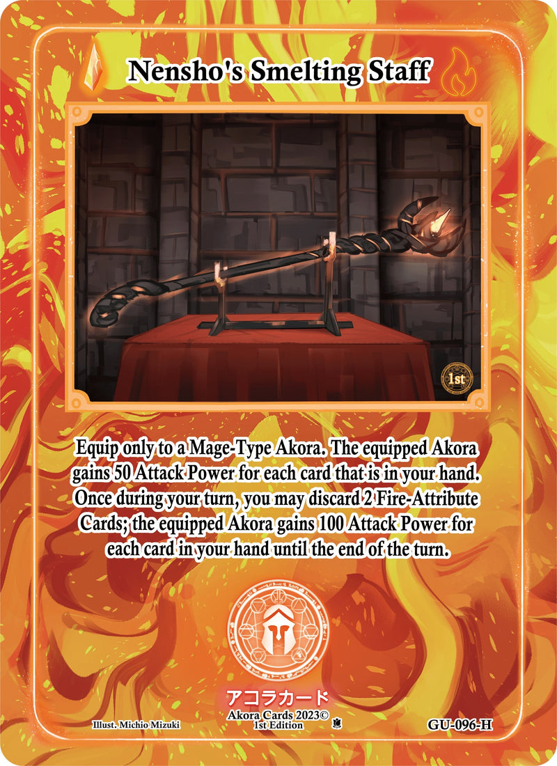 Image for Nensho's Smelting Staff (Holo) (Grordhelm Uprising [1st Edition]) (GU-096-H) - Akora TCG