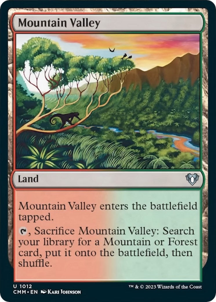 Image for Mountain Valley (Commander Masters) (1012) - Magic: The Gathering