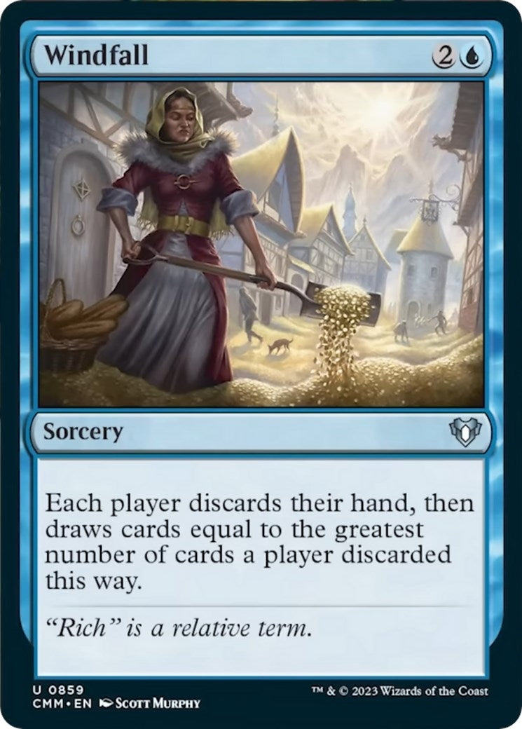 Image for Windfall (Commander Masters) (859) - Magic: The Gathering
