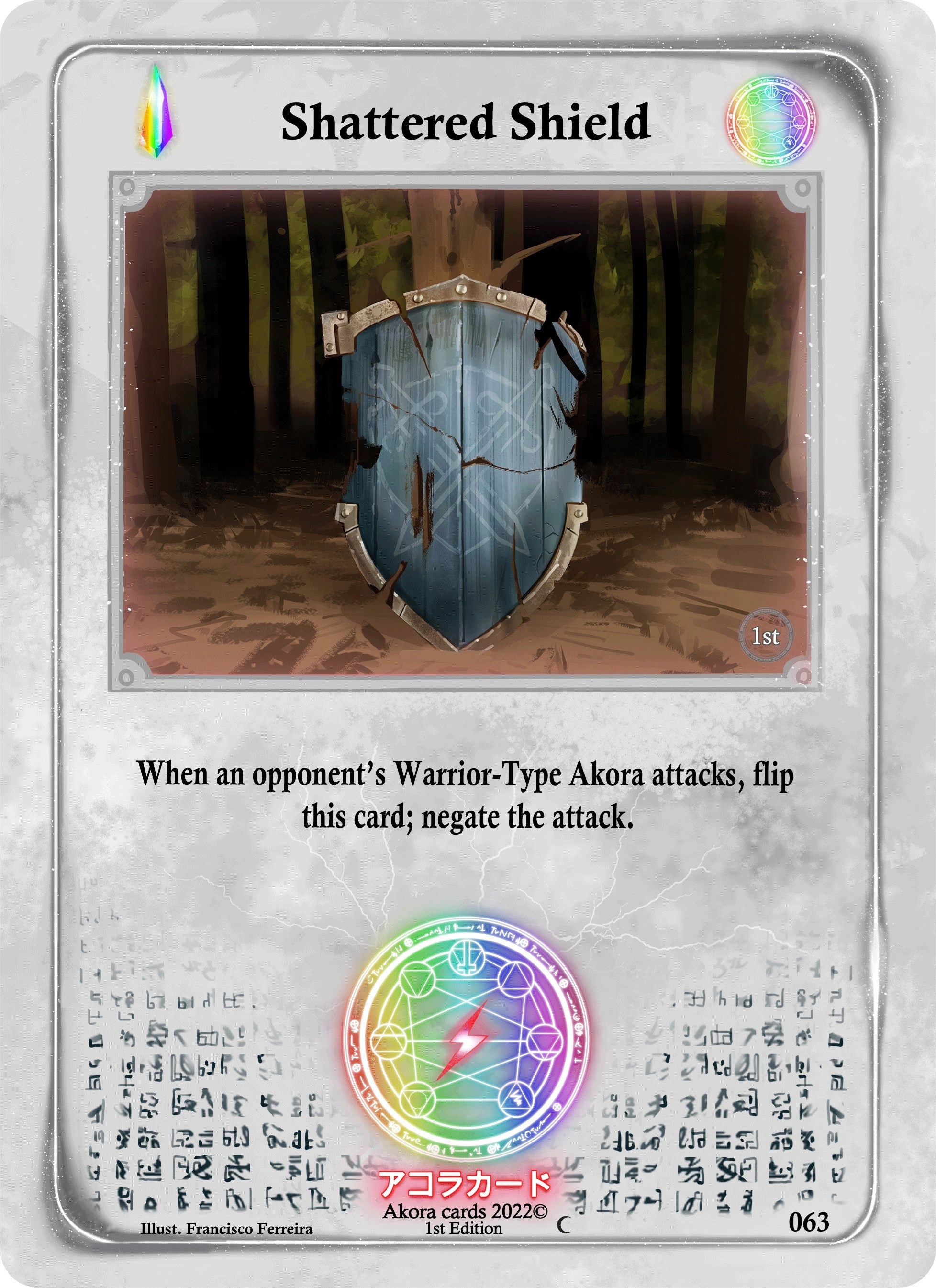 Image for Shattered Shield (Spellbound Wings [1st Edition]) (063) - Akora TCG