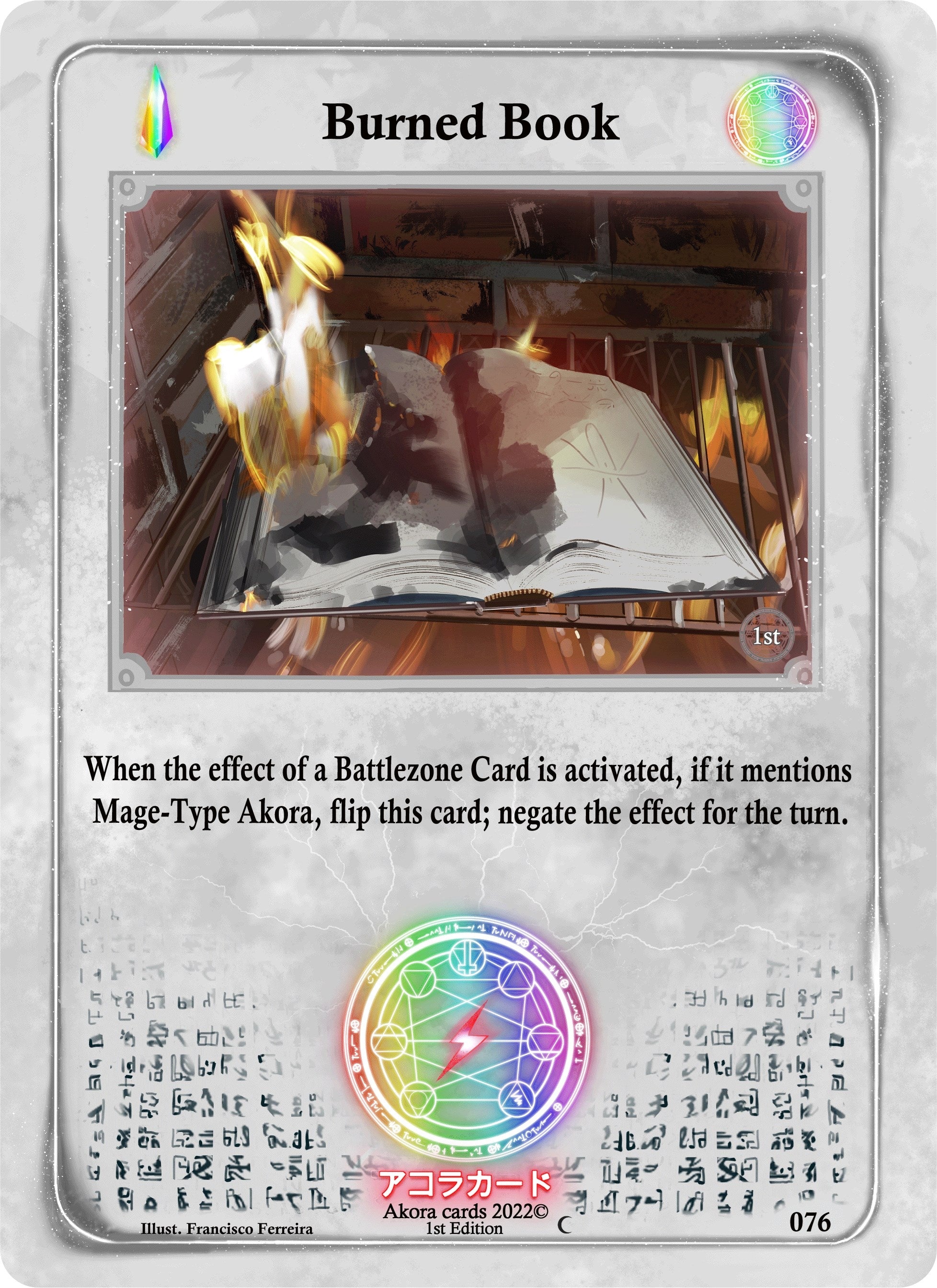 Image for Burned Book (Spellbound Wings [1st Edition]) (076) - Akora TCG