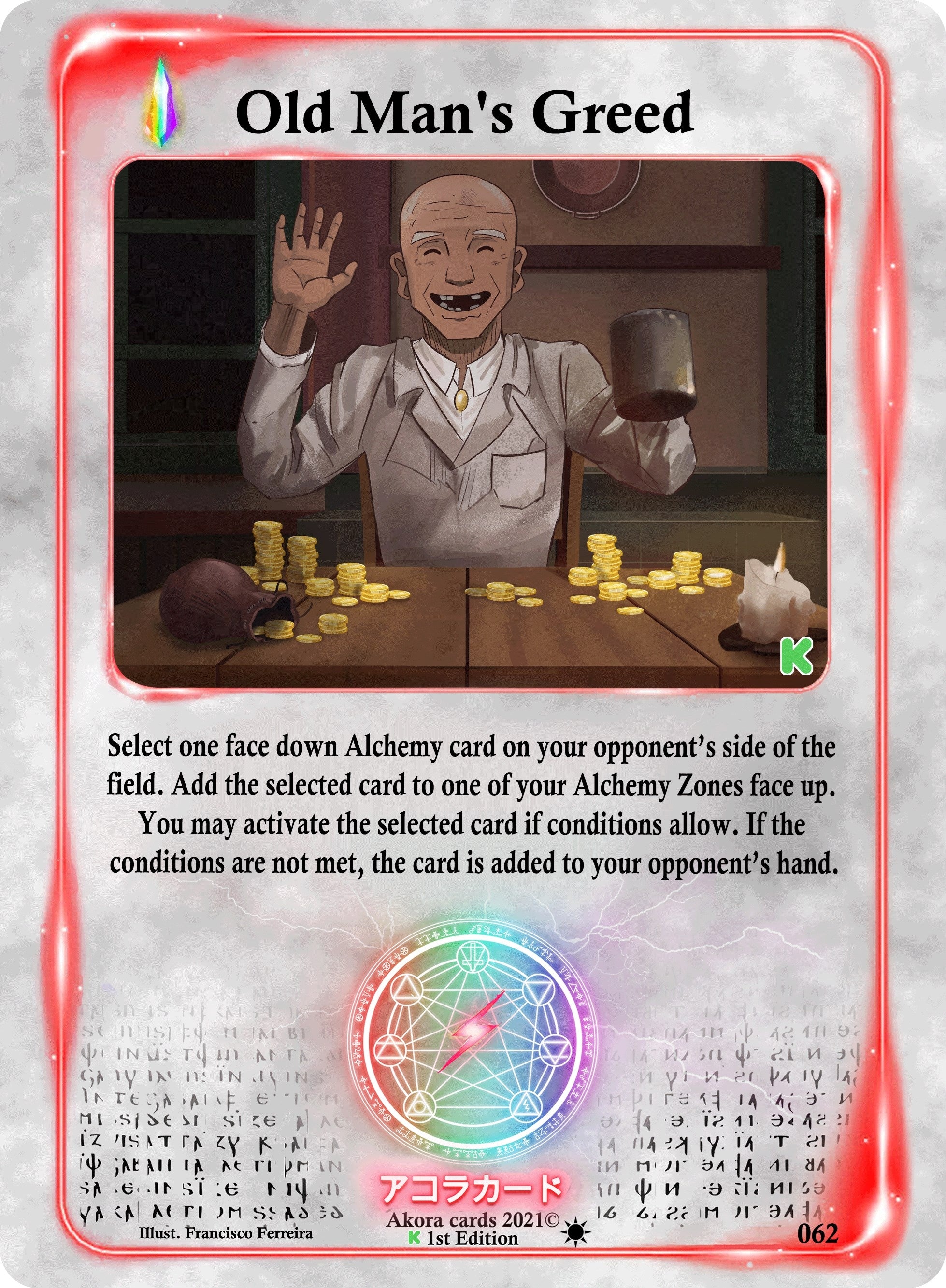 Image for Old Man's Greed (Spellbound Wings [Kickstarter Edition]) (062) - Akora TCG