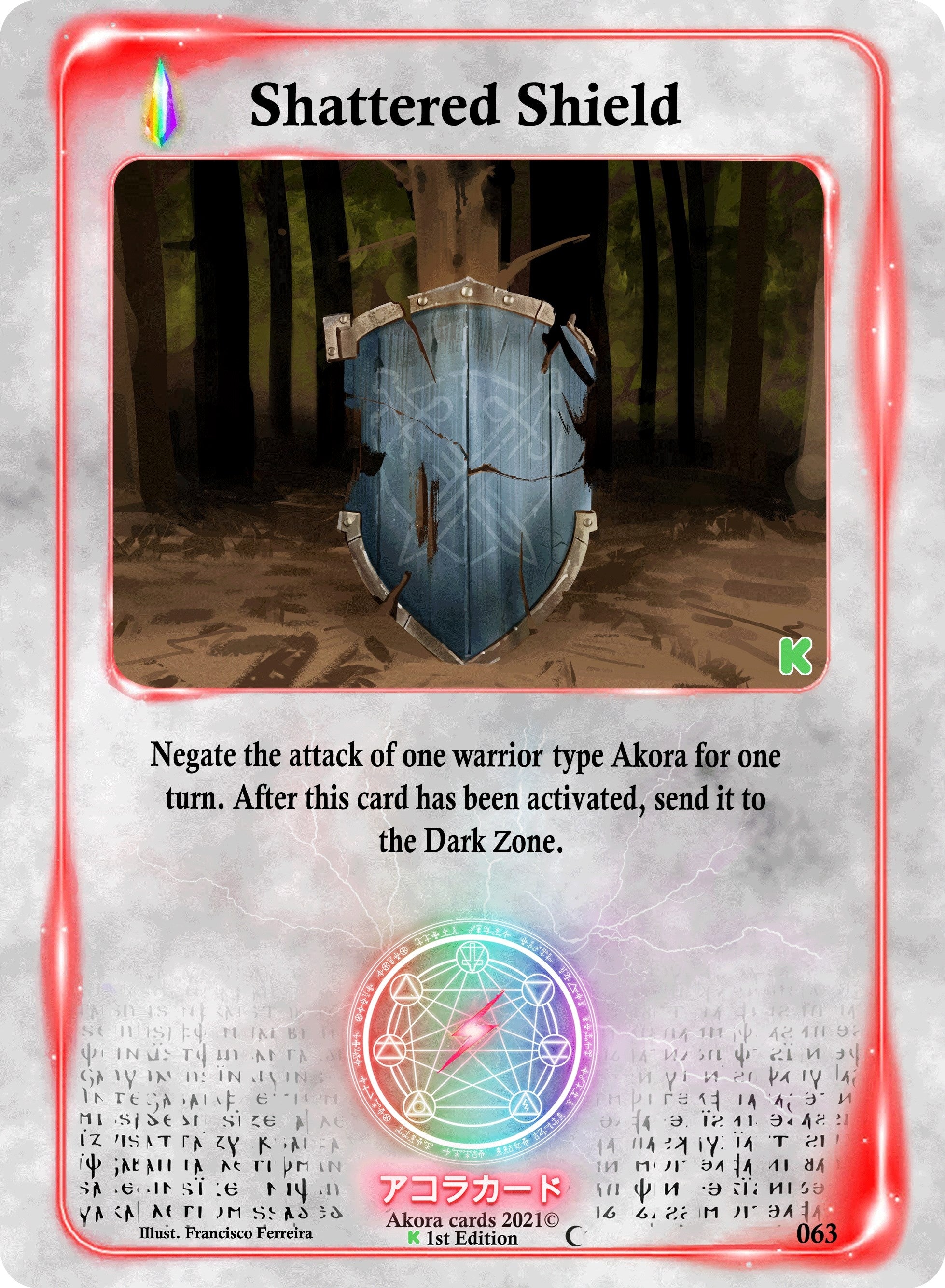 Image for Shattered Shield (Spellbound Wings [Kickstarter Edition]) (063) - Akora TCG
