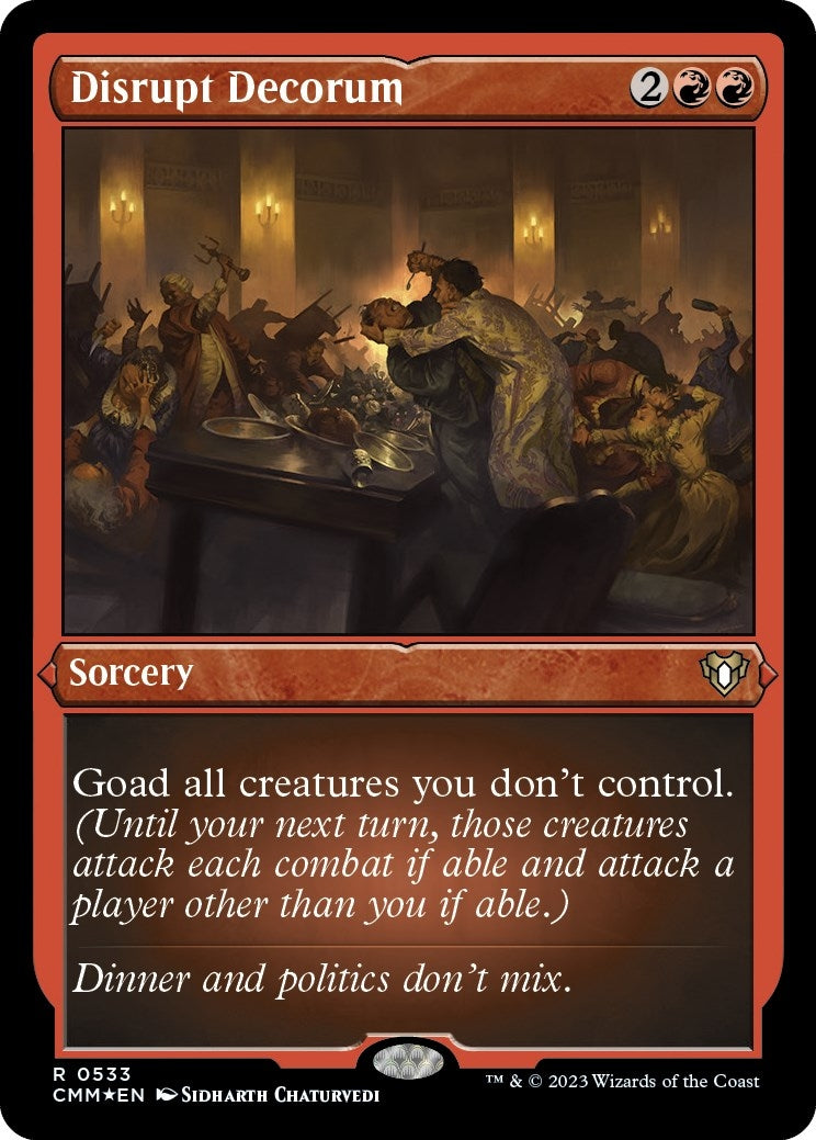 Image for Disrupt Decorum (Foil Etched) (Commander Masters) (533) - Magic: The Gathering