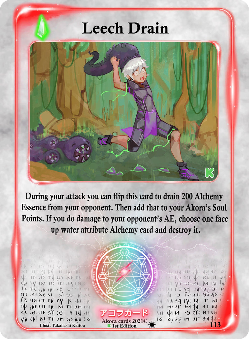 Image for Leech Drain (Spellbound Wings [Kickstarter Edition]) (113) - Akora TCG