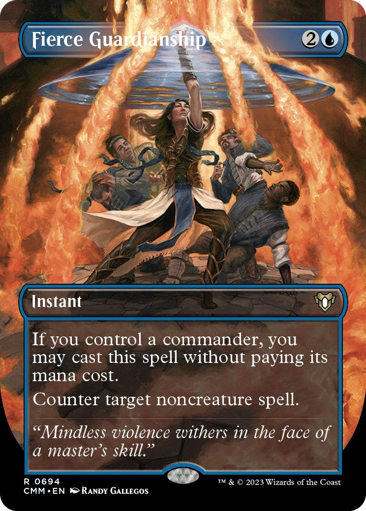 Image for Fierce Guardianship (Borderless) (Commander Masters) (694) - Magic: The Gathering