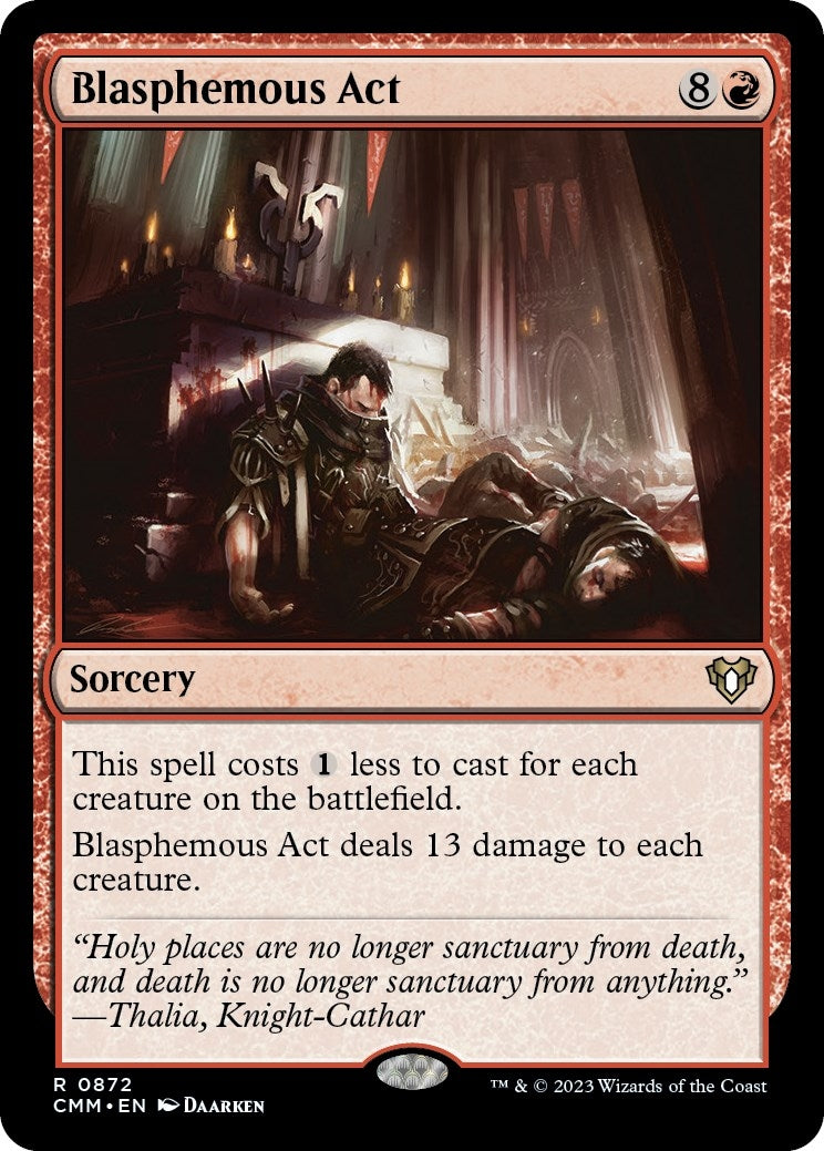 Image for Blasphemous Act (Commander Masters) (872) - Magic: The Gathering